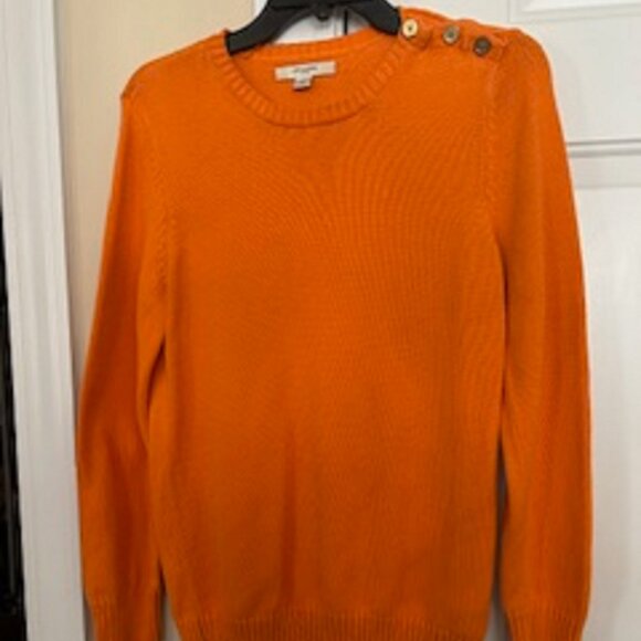 Liz Claiborne Sweaters - Women's Sweater Top Brand: Liz Claiborne New York Size Large Orange Long Sleeve
